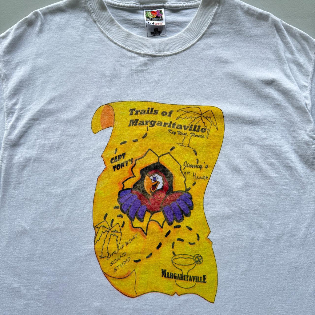 White Margaritaville Vintage 90s T-shirt - XL