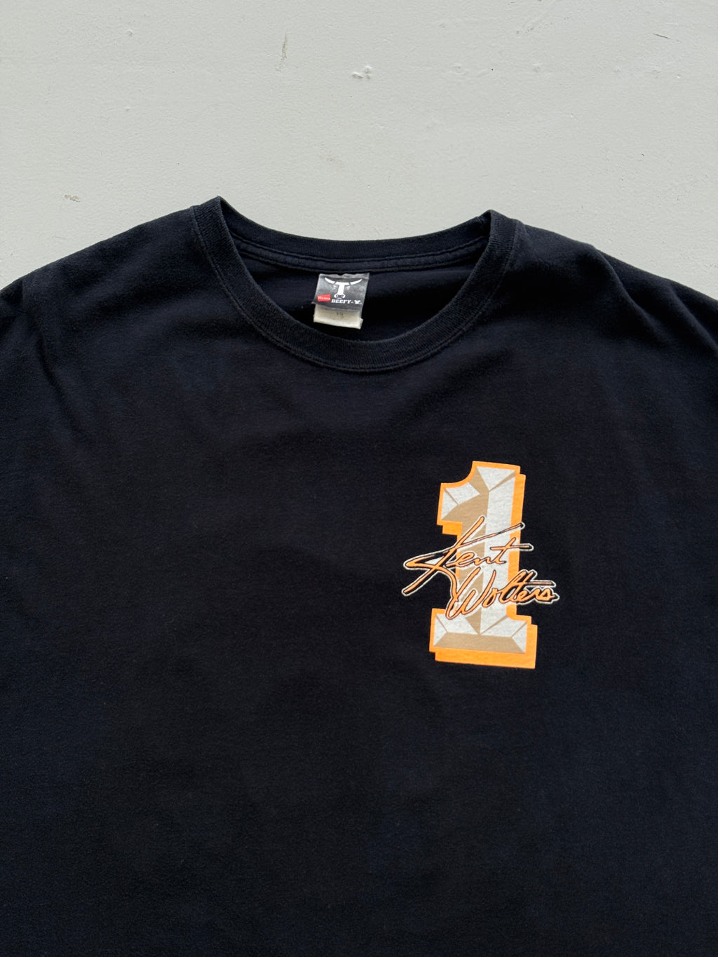 Black Nascar 00's Vintage Graphic Motor-racing T-Shirt - XL