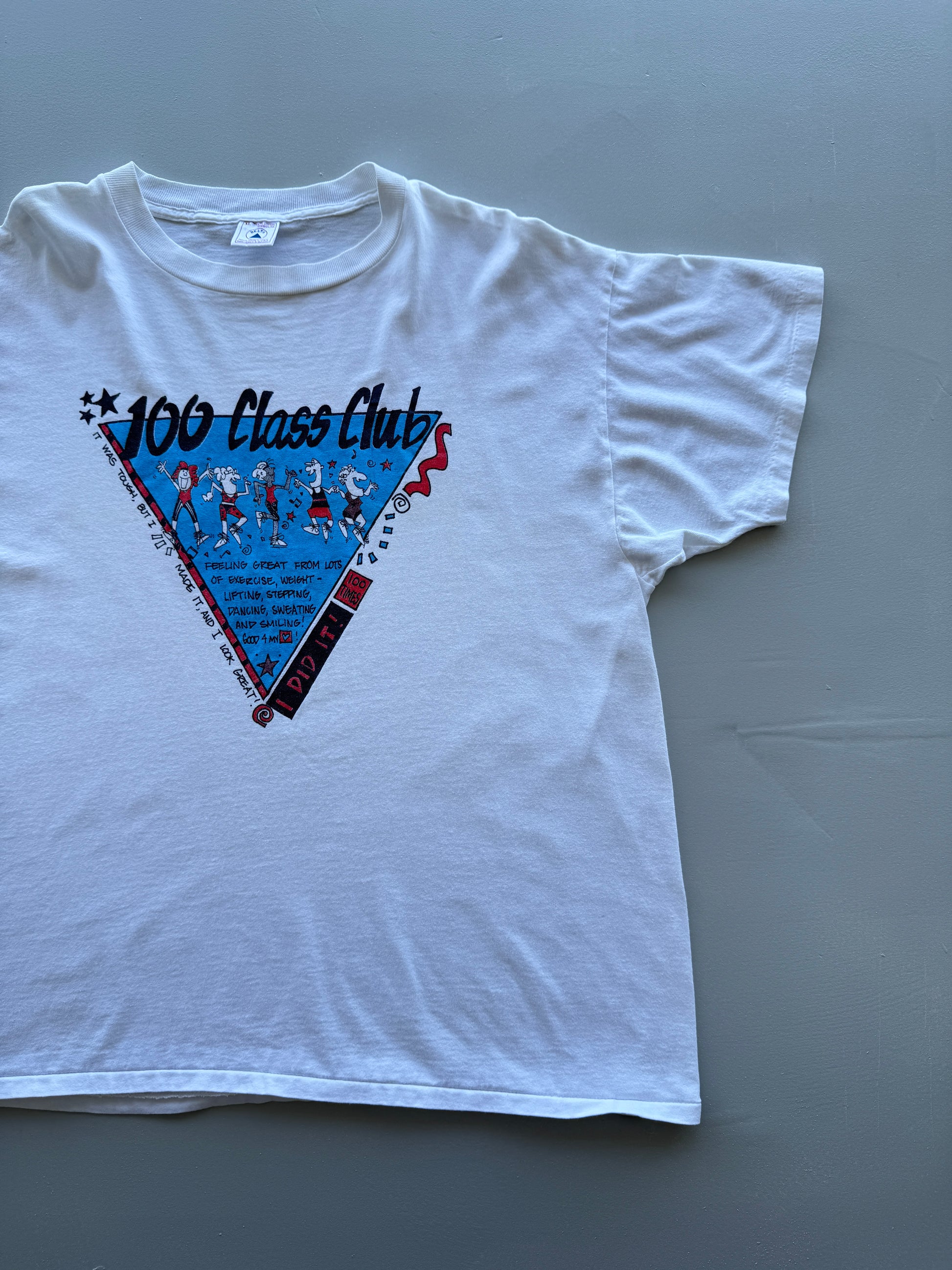 Delta 100 Class Club 90's Vintage Single Stitch T-Shirt - XL