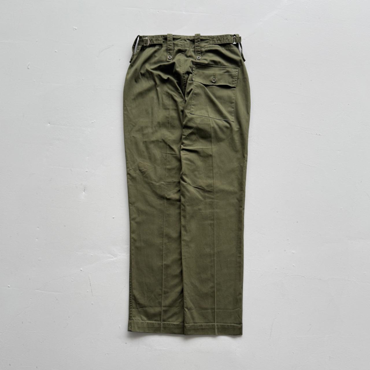 Green Military Pants 90's Vintage Trousers - 28” x 31”