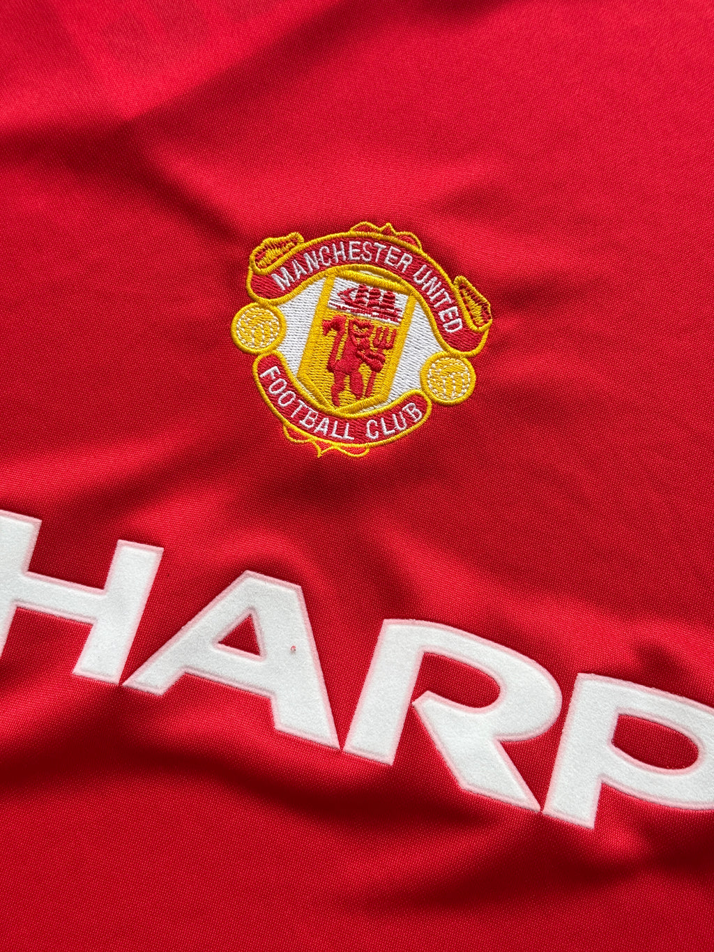 Score Draw Manchester United Sharp Retro Football Shirt - 2XL