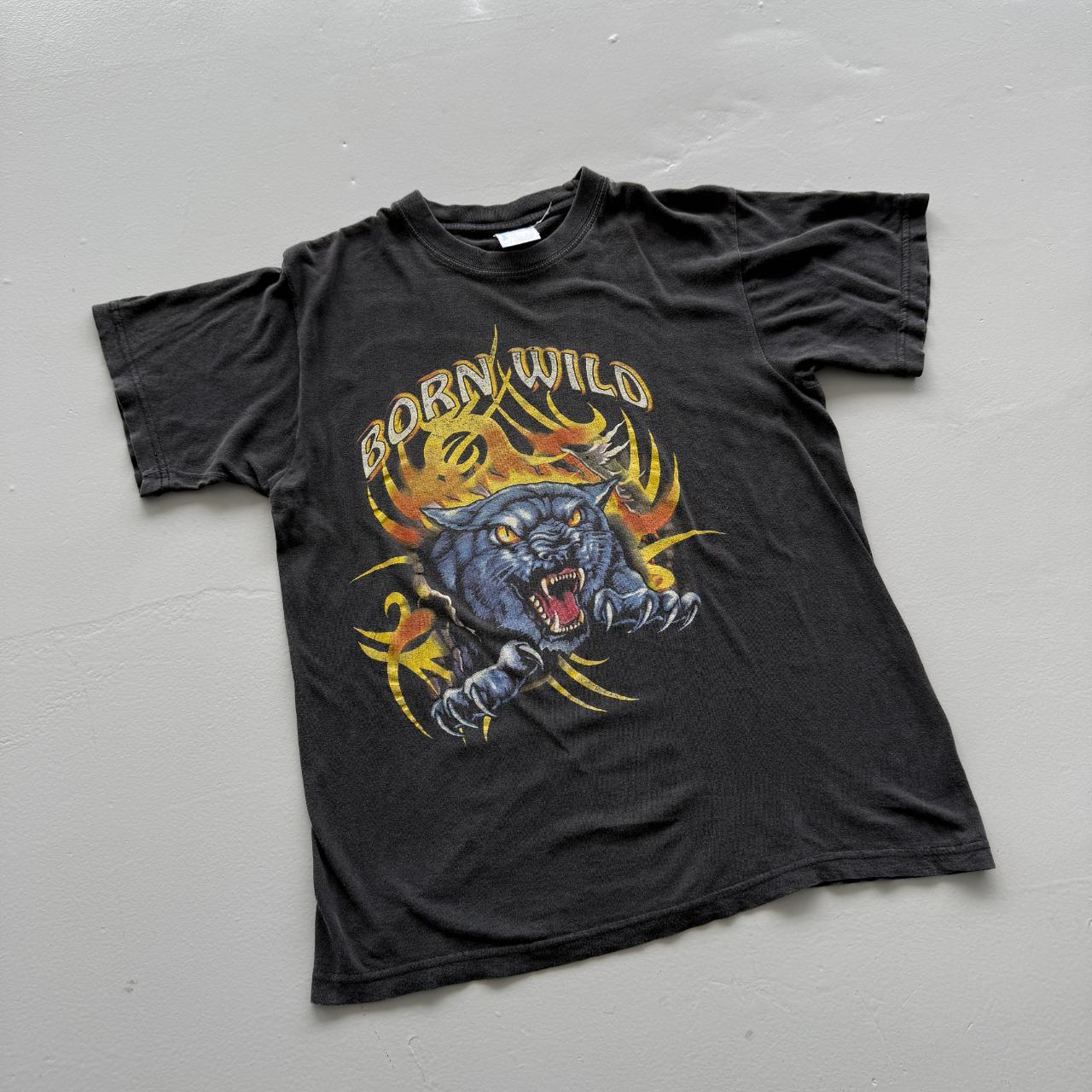 Black Born Wild Vintage 90s T-shirt - Small
