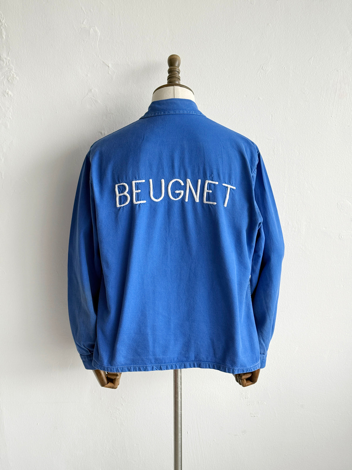 Blue French Beugnet 1960s Vintage Workwear Chore Jacket CH557 - Medium