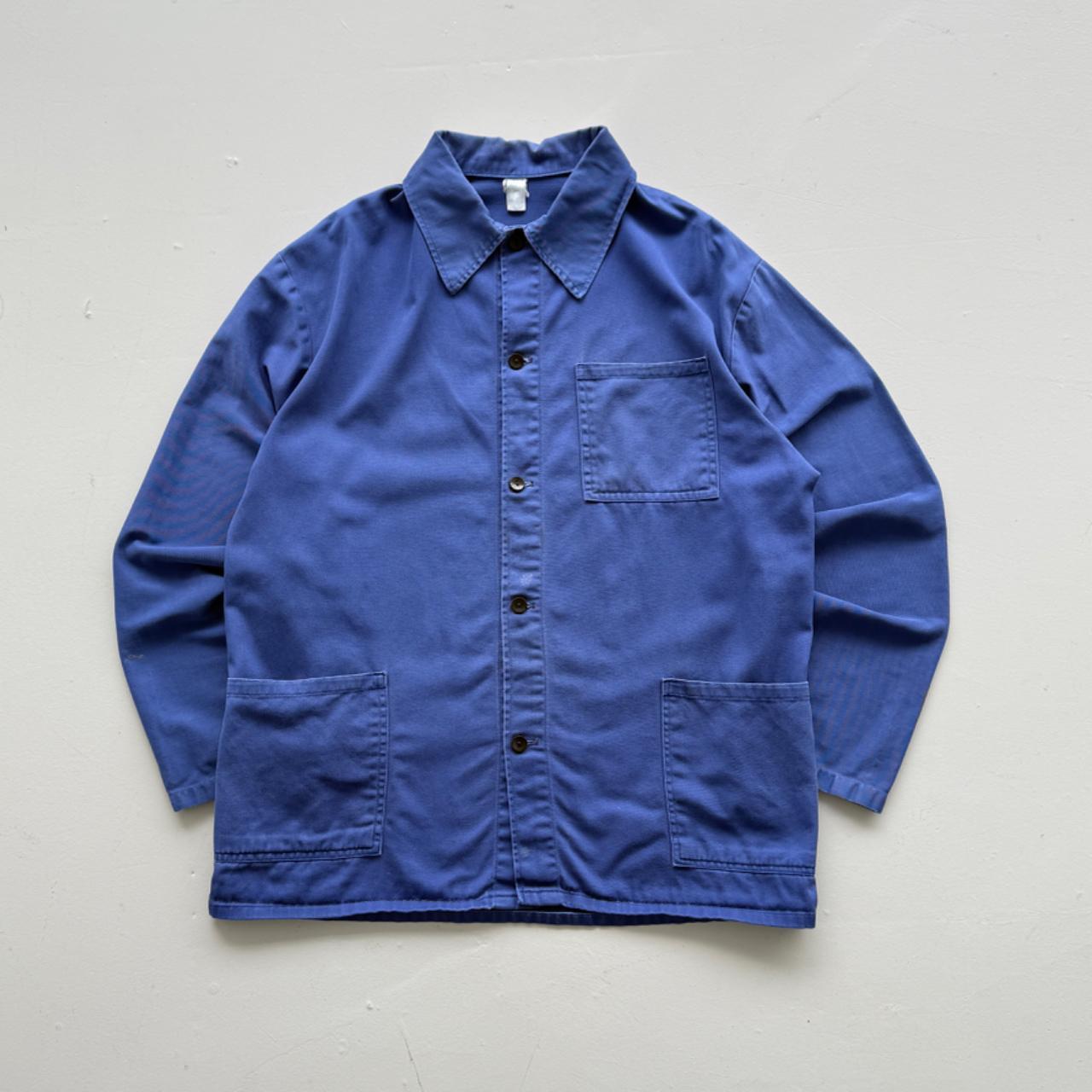 Blue French Workwear 80’s Vintage Chore Jacket - Medium