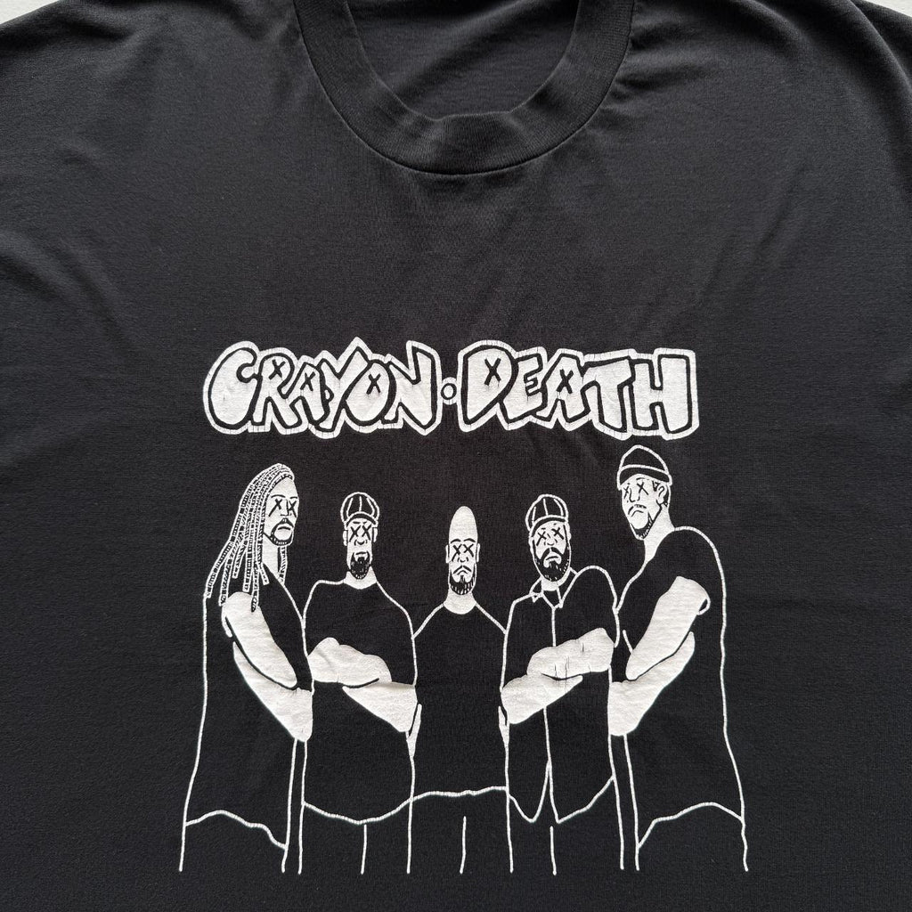 Black Crayon Death Metal Band Vintage 90's T-shirt - XL