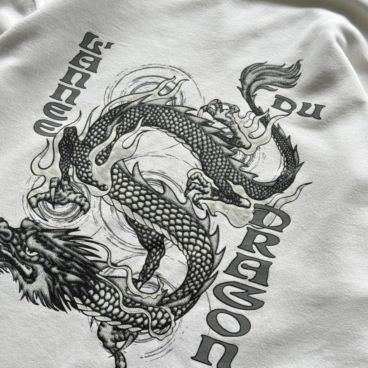 White Surfer 90’s Vintage Dragon Sweatshirt - Medium