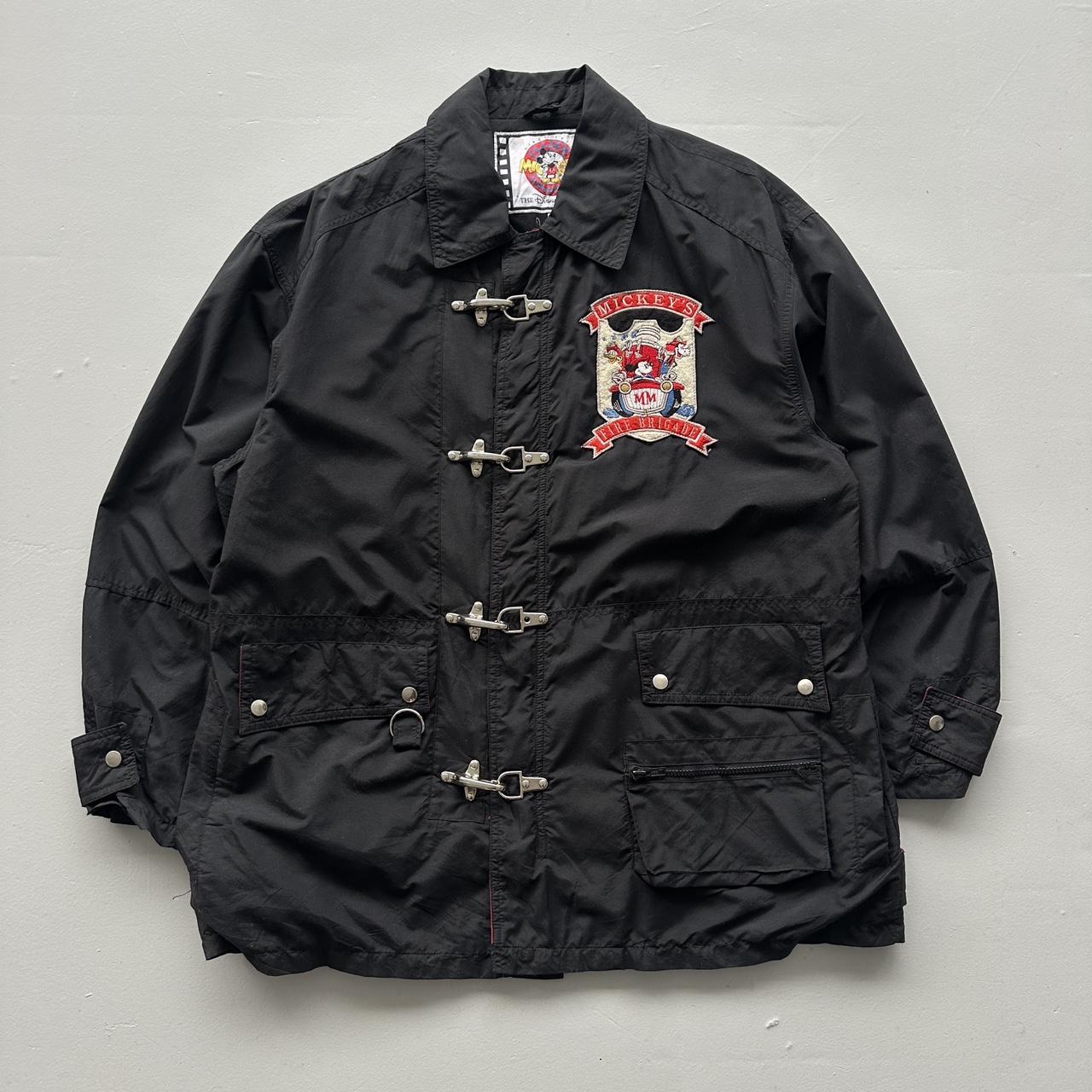 Black Rare The Disney Store Fireman’s Clasp 90’s Vintage Jacket - XL