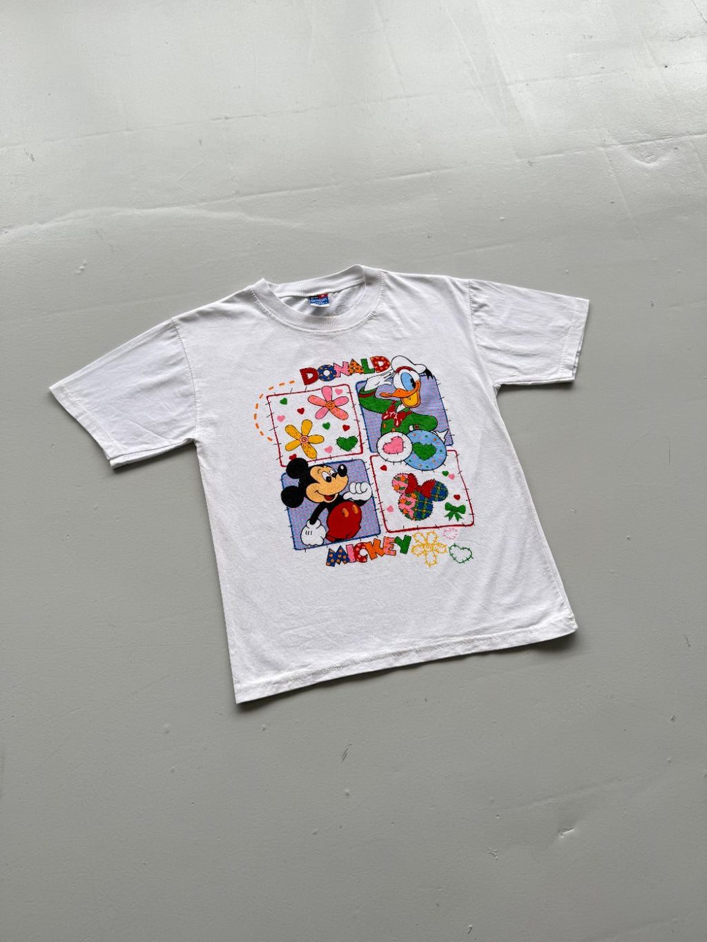 Disney Donald Duck & Mickey Mouse 90's Vintage Graphic Baby T-Shirt - Small