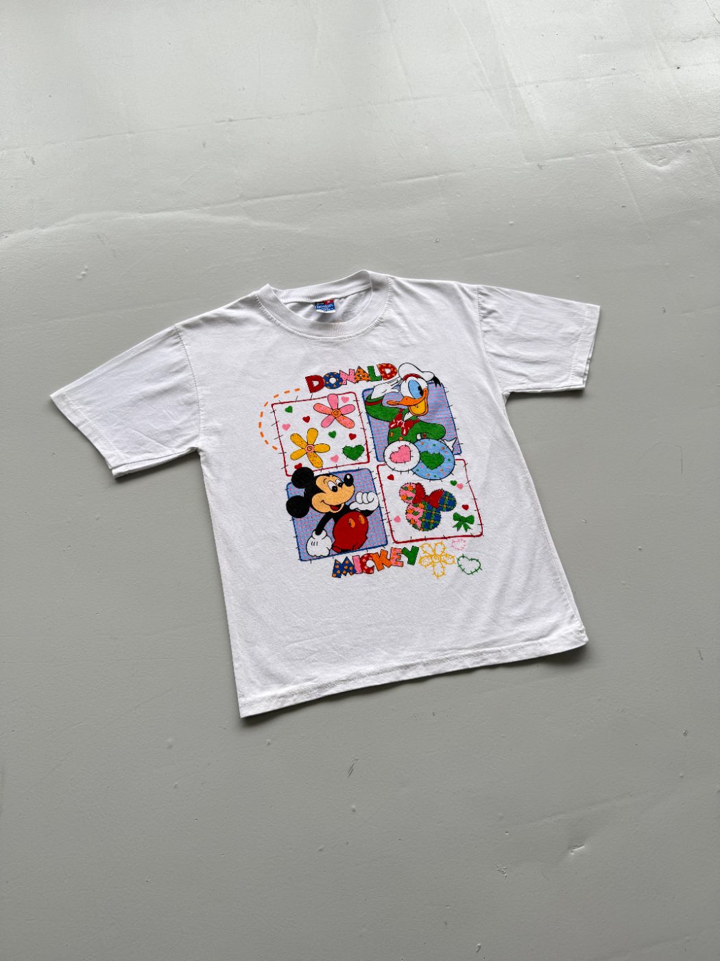 Disney Donald Duck & Mickey Mouse 90's Vintage Graphic Baby T-Shirt - Small