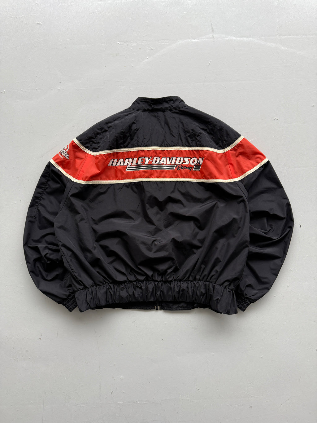 Black Harley Davidson 00's Screamin Eagle Vintage Made in USA Biker Jacket - XL