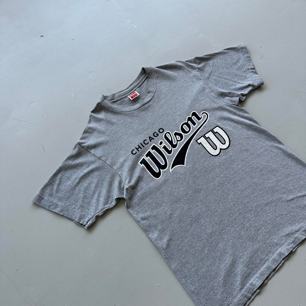 Grey Chicago Wilson 90s Vintage T-shirt - Large