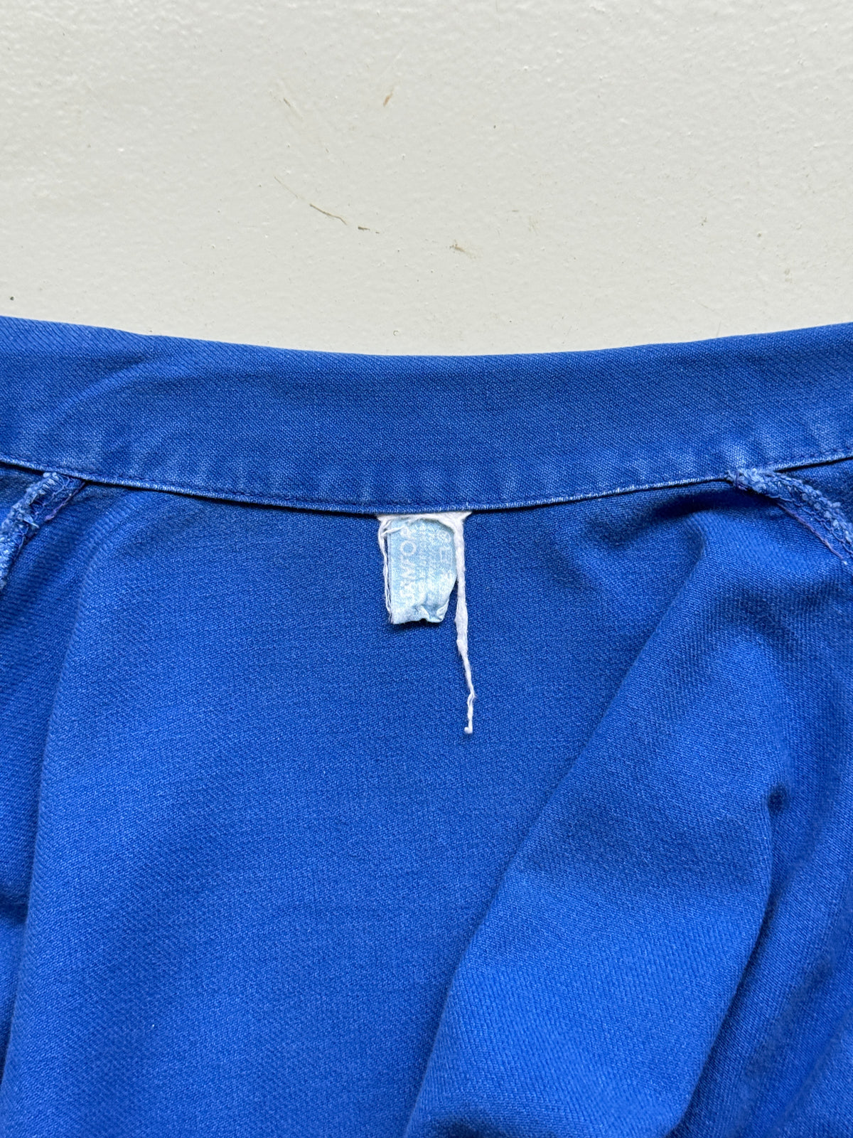 Thrashed Blue Beugnet 60's Vintage Workwear Chore Jacket CH556 - Medium