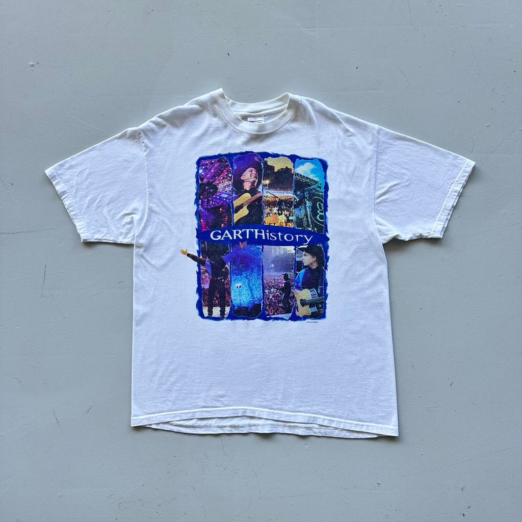 White Garth Brooks History Country 1997 Vintage 90's T-shirt - XL