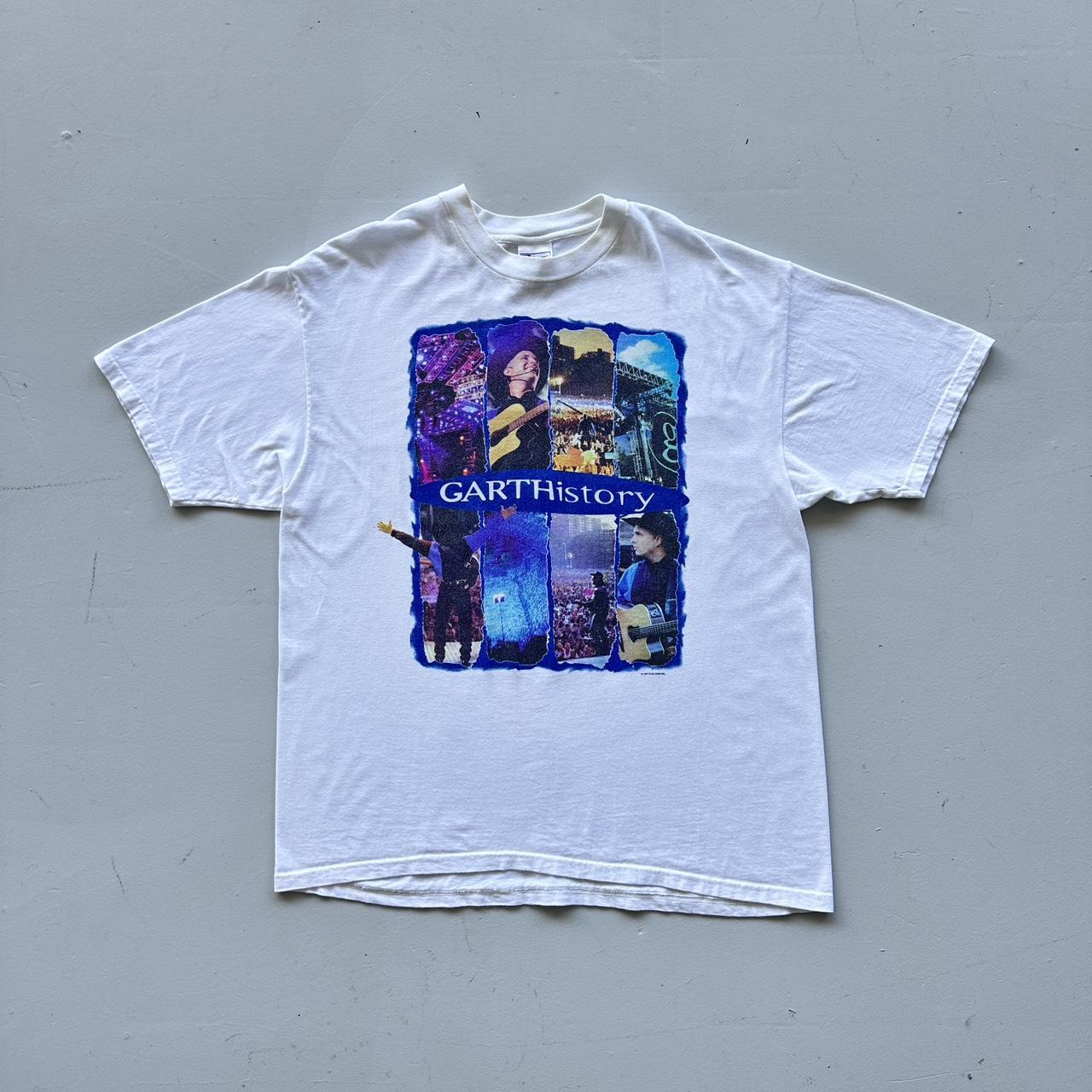 White Garth Brooks History Country 1997 Vintage 90's T-shirt - XL