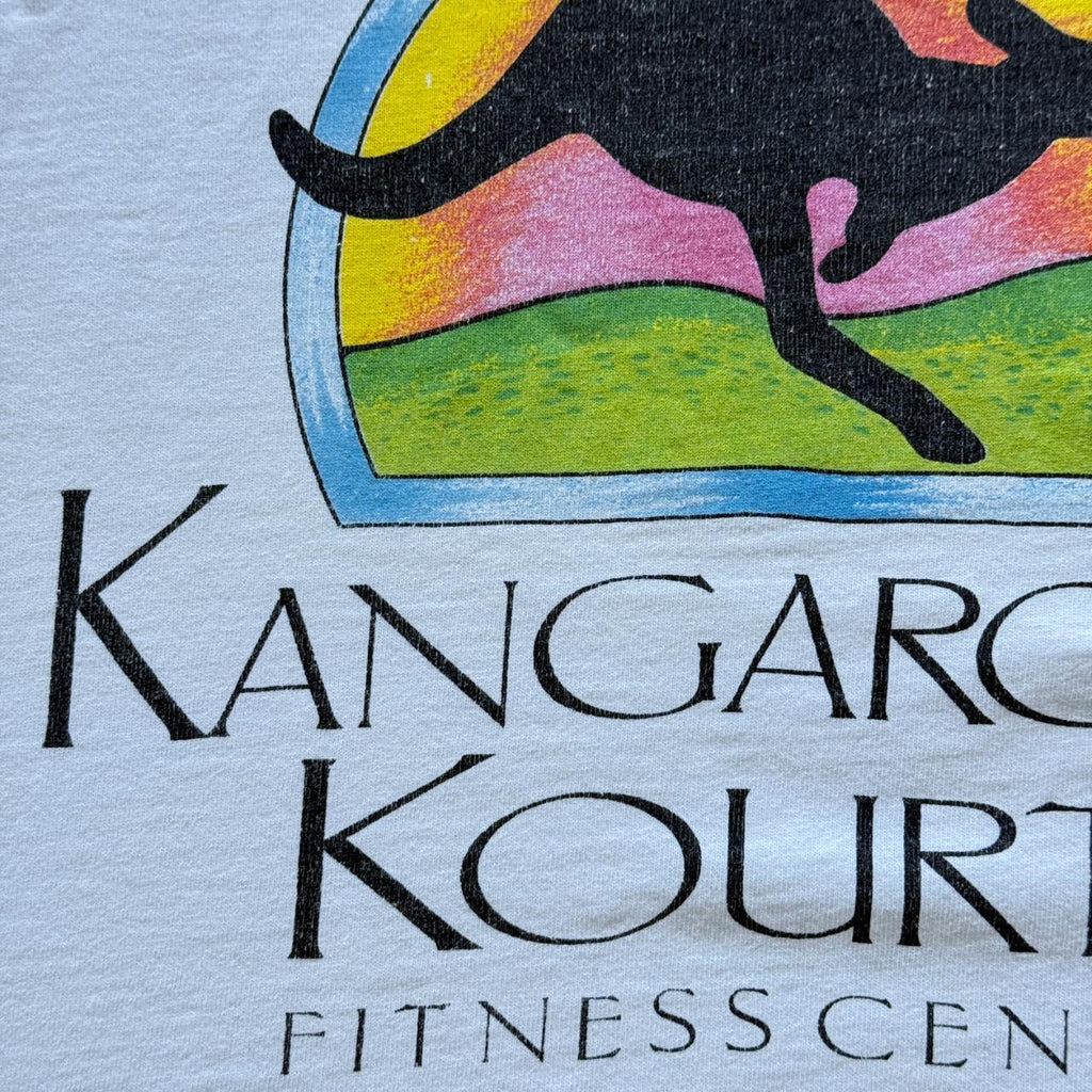 White Kangaroo Court Vintage 90s T-shirt - XL