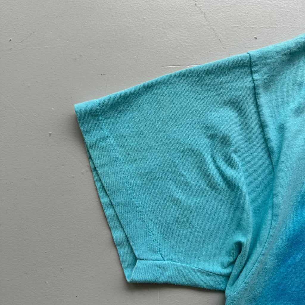 Blue Airbrushed Monte Tourist 90s Vintage T-shirt - XL