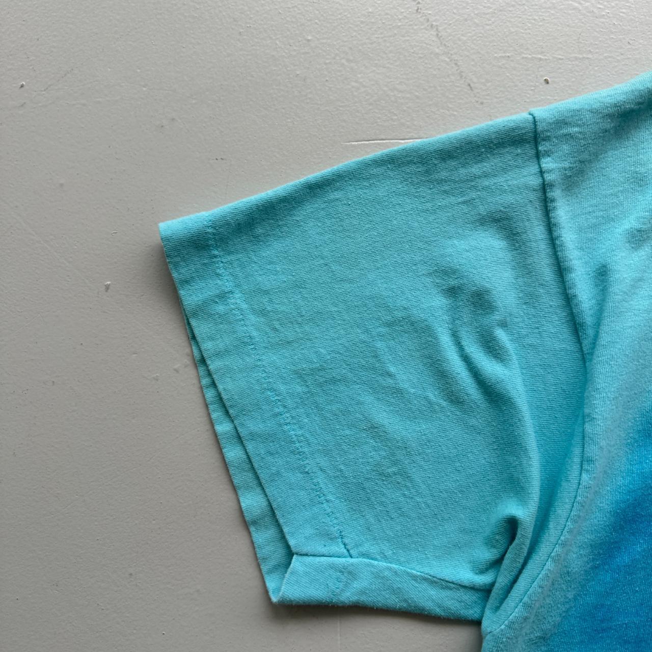 Blue Airbrushed Monte Tourist 90s Vintage T-shirt - XL