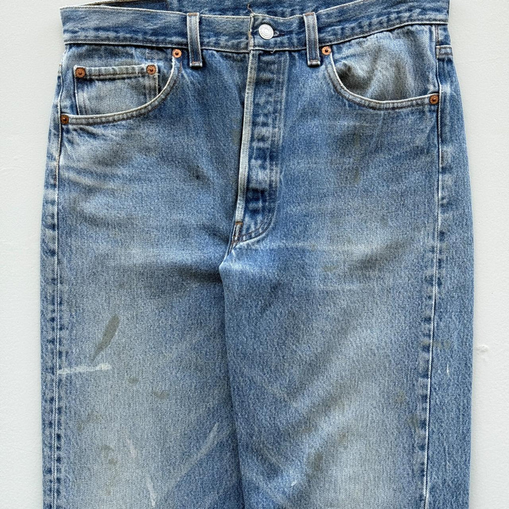 Blue Levi's Denim 501 90's Vintage Jeans - 31” x 32”