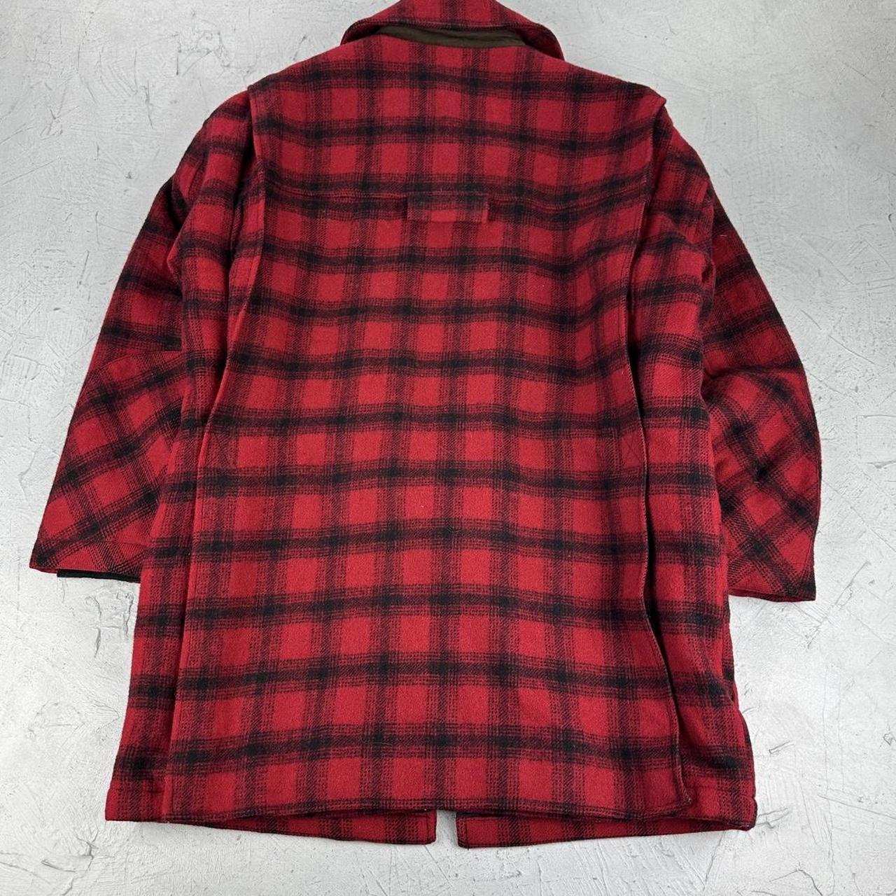 Red Buffalo Plaid L.L Bean 90s vintage Mackinaw Jacket - Small