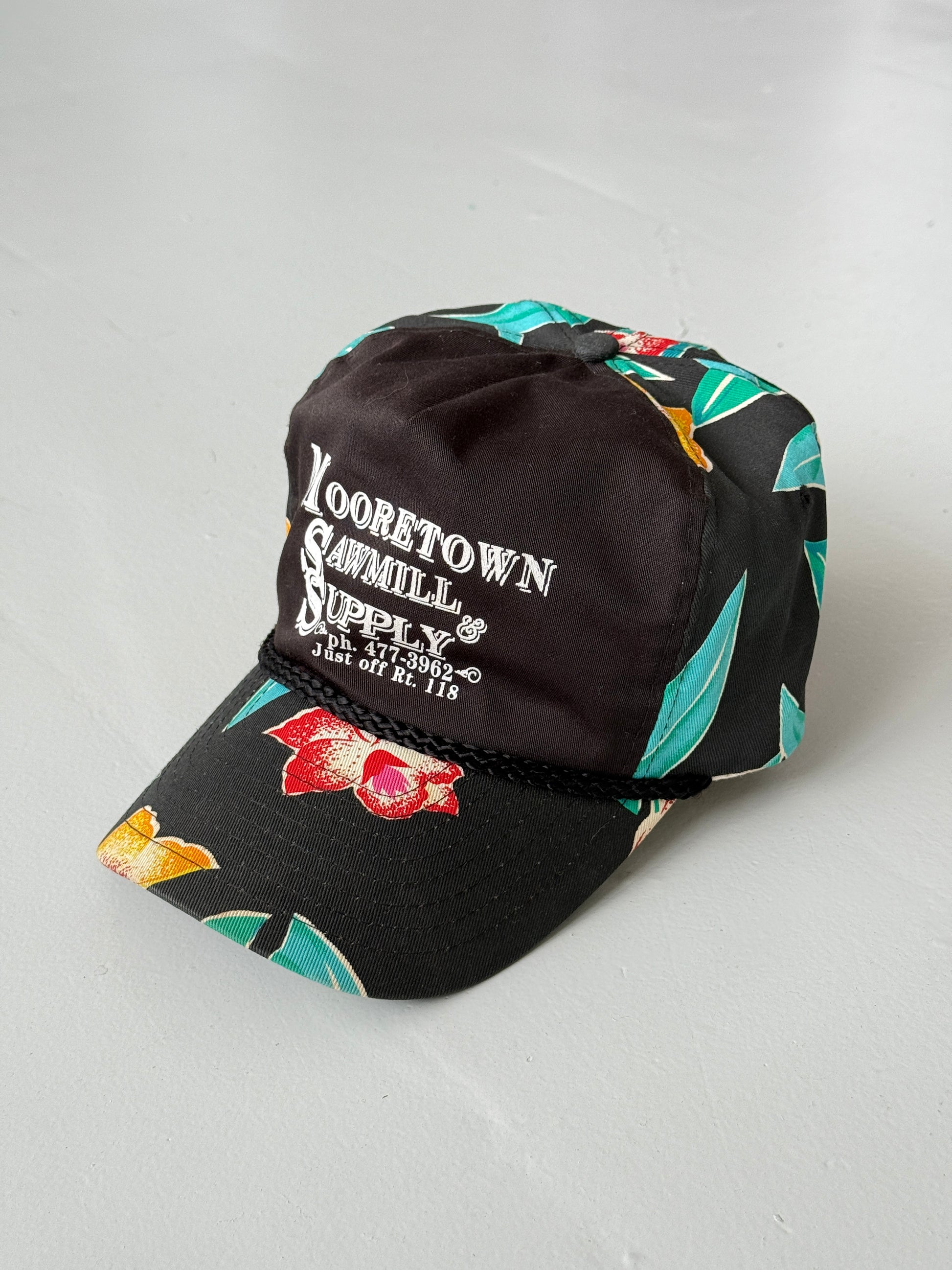 Black Wood Sawmill Vintage Cotton SnapBack Trucker Cap