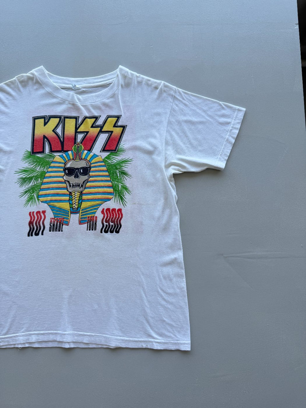 KISS Hot In The Shade Tour 1990 Vintage Band T-Shirt - Large