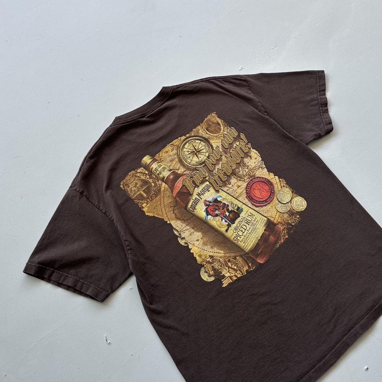 Brown Captain Morgan's 00s T-shirt - XL