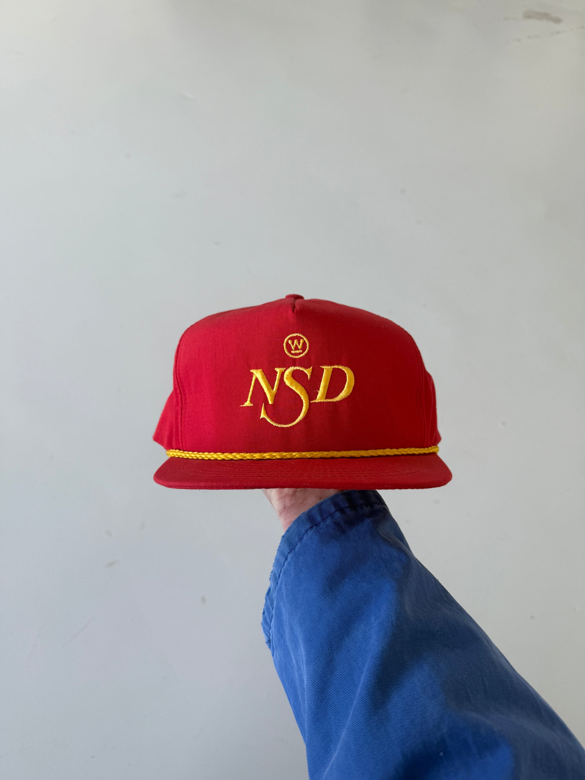 Red NSD Vintage Cotton SnapBack Trucker Cap