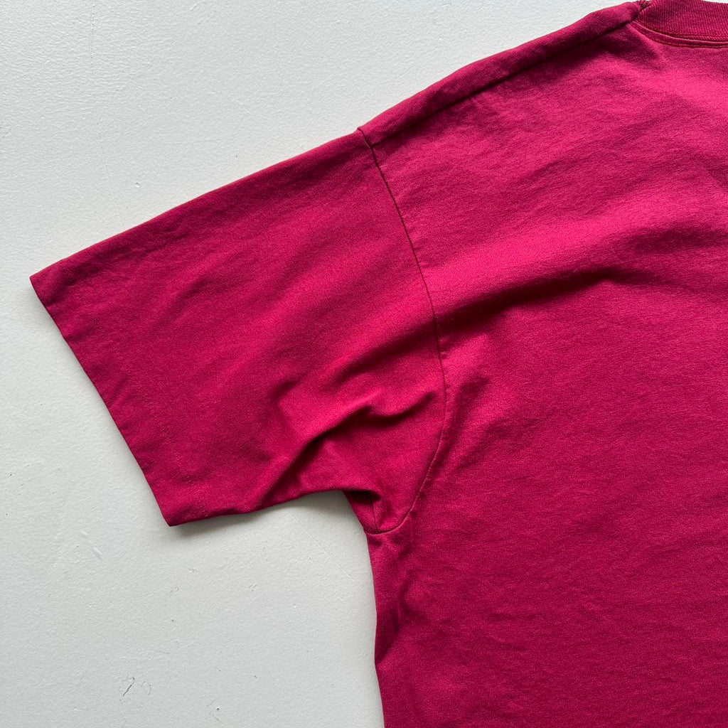 Burgundy Red Little Theatre 90s Vintage T-shirt - Large
