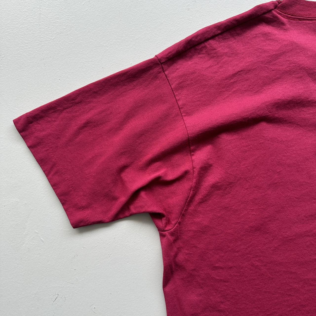 Burgundy Red Little Theatre 90s Vintage T-shirt - Large