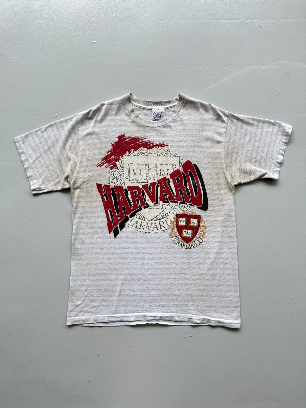 Savvy Sportswear Harvard University Graphic 90s Vintage Single Stitch T-Shirt -