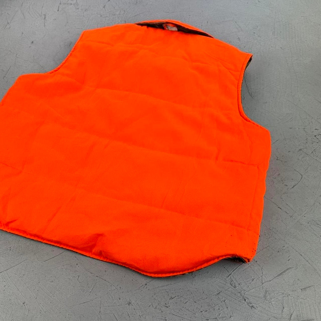 Real Tree Bark Reversible Canvas Hunting Vest - Large
