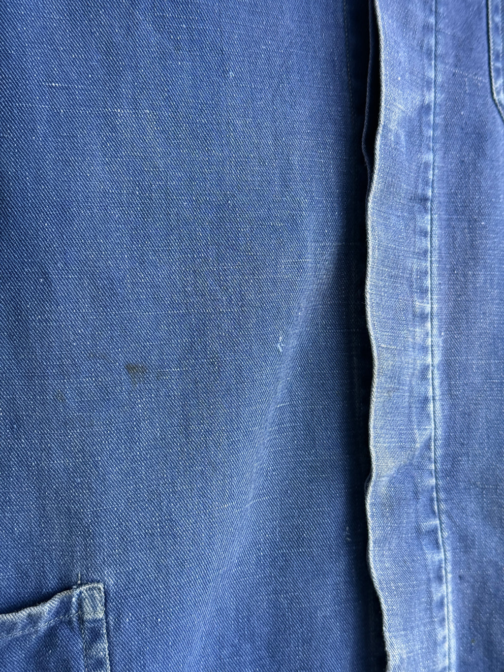 Blue French 1950's/60's Vintage Workwear Chore Jacket CH468 - Small