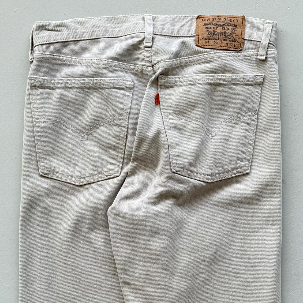 White Levi's 615 Orange Tab Denim 90's Vintage Jeans - 32” x 33”