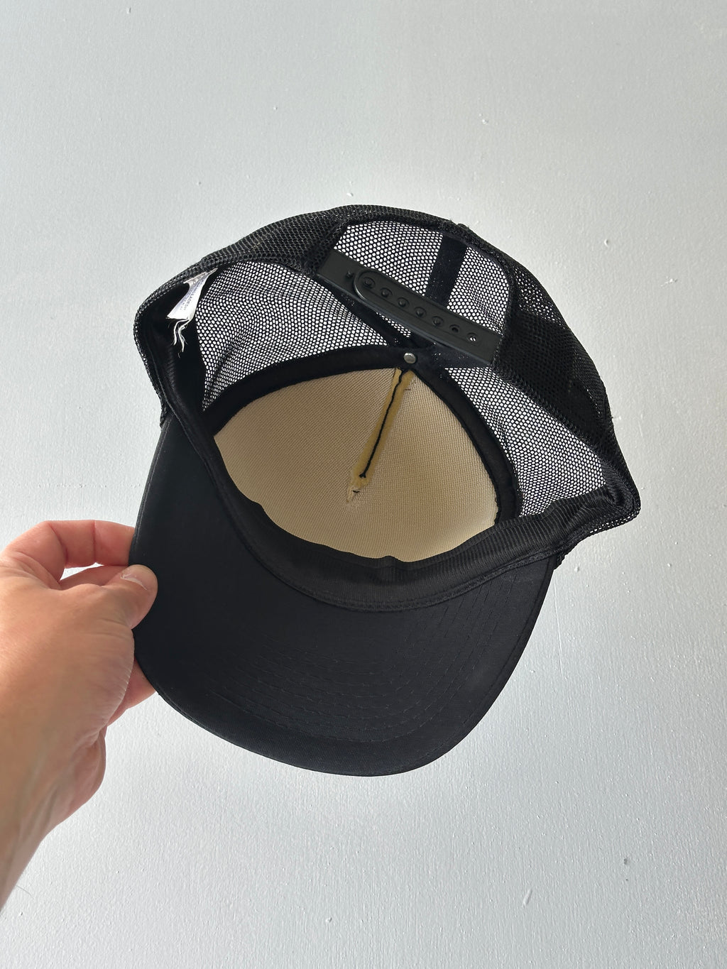 Black John Deere 80's Vintage Foam and Mesh SnapBack Trucker Cap