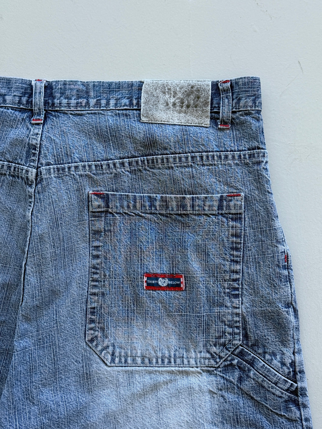 Blue Thirty Below 00's Vintage Y2K Baggy Hip Hop Style Denim Shorts - W38 x L12