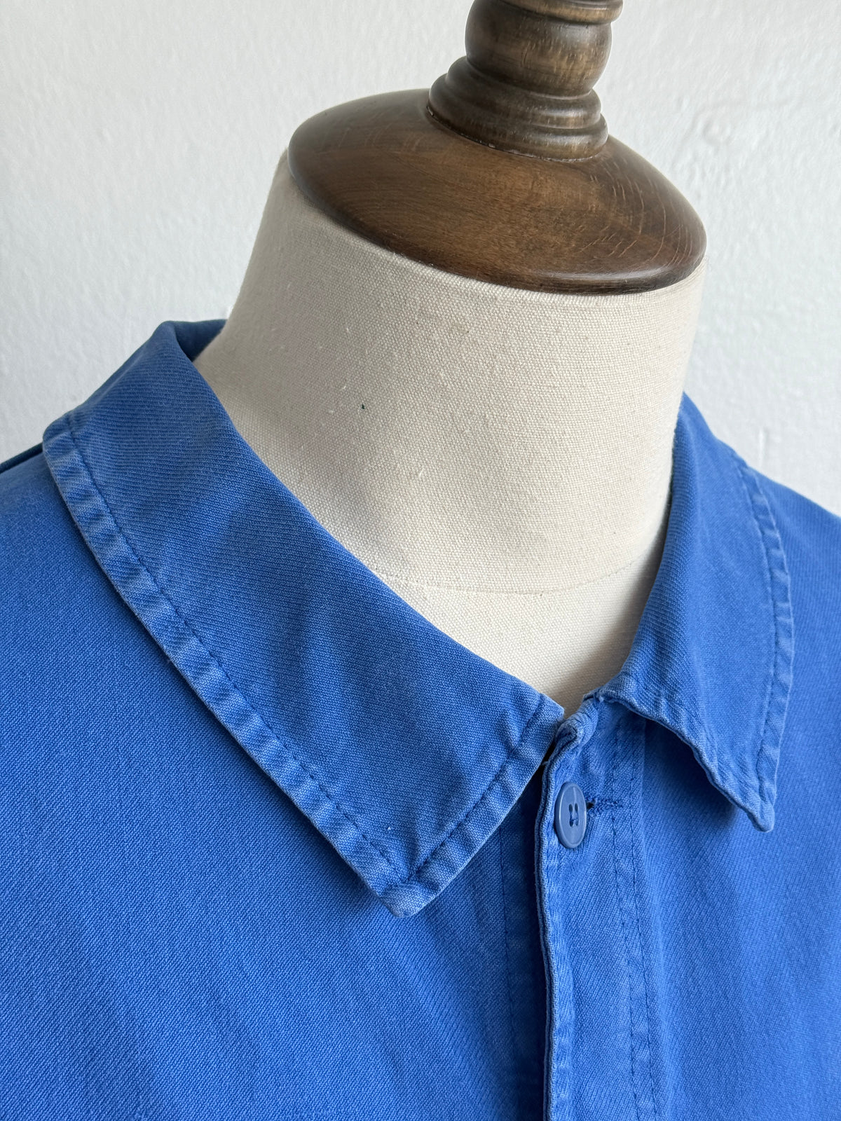 Blue French 1960s Vintage Workwear Chore Jacket CH507 - Medium