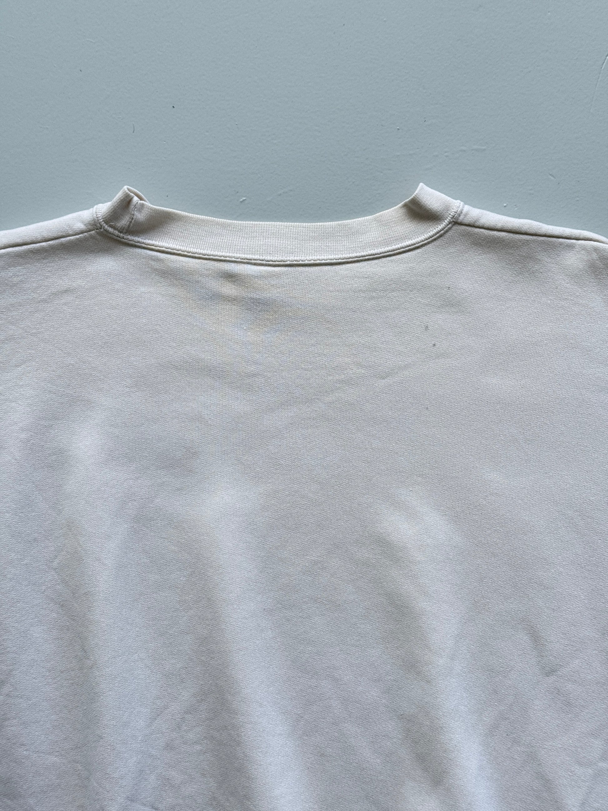 White Coca Cola 90's Vintage Graphic Running Sweatshirt Jumper - Medium