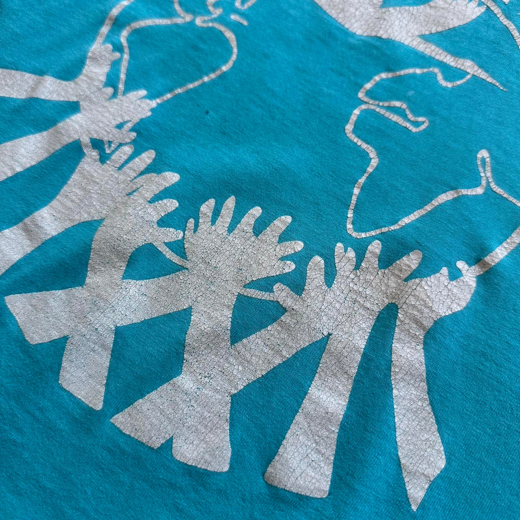 Light Blue Christian 80s/90s Americana Vintage T-shirt - Large