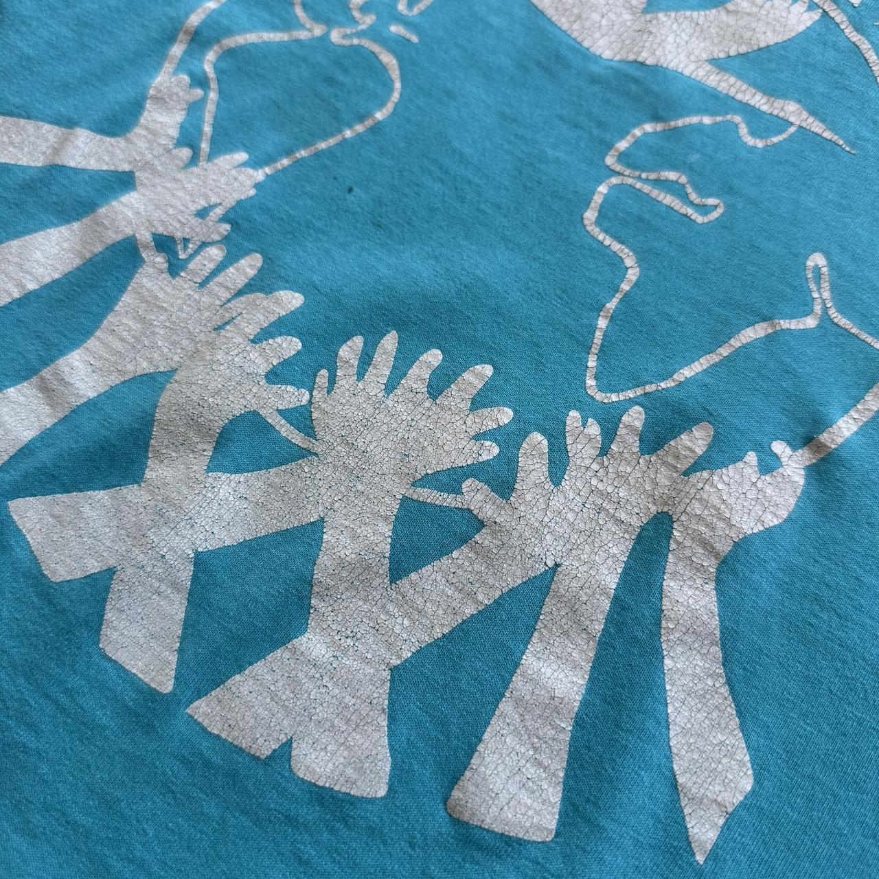 Light Blue Christian 80s/90s Americana Vintage T-shirt - Large