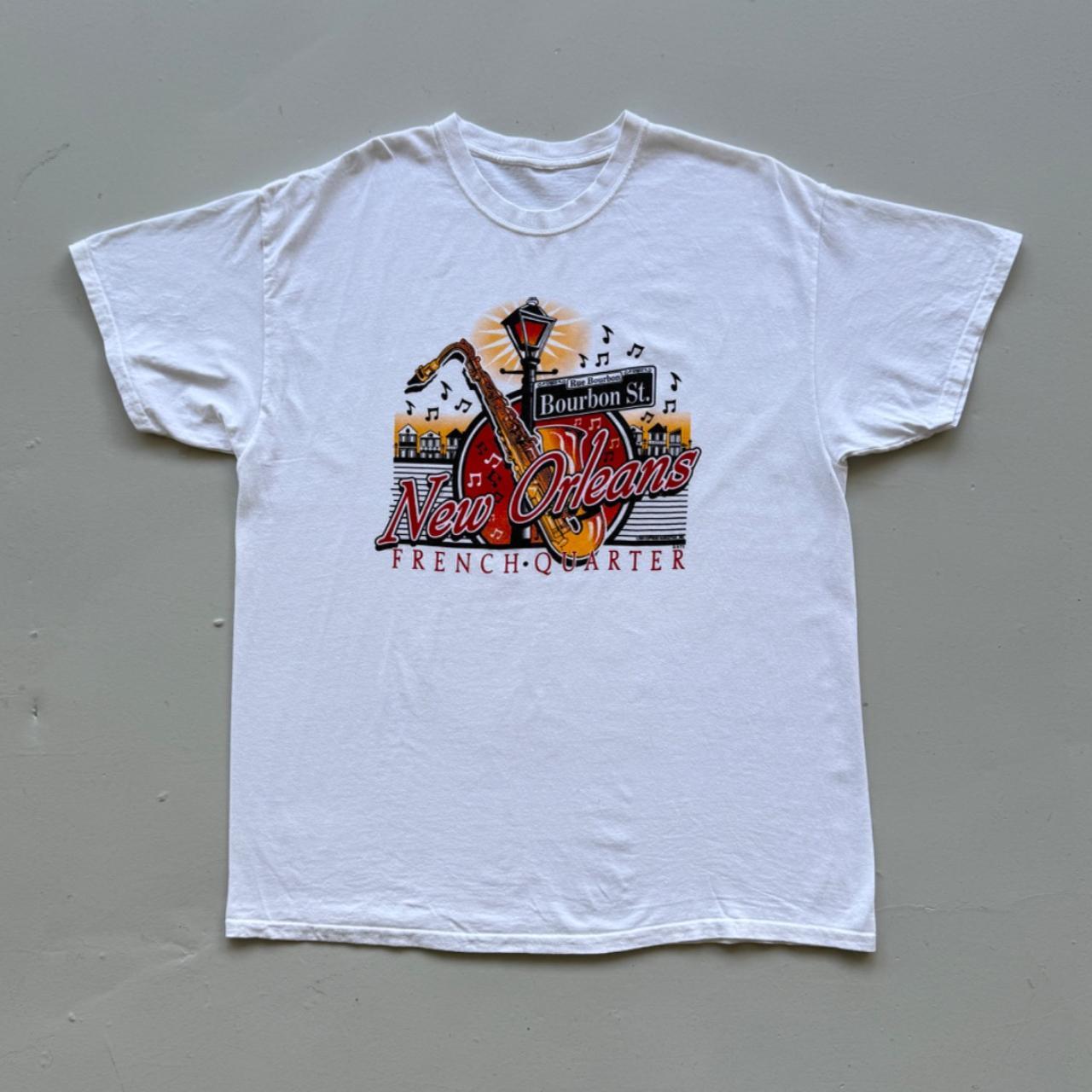 White New Orleans 00's Tourist Vintage T-shirt - XL