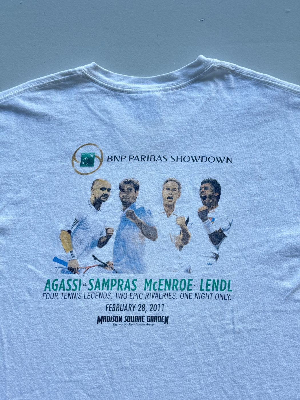 Gildan BNP Paribas Showdown Agassi Sampras McEnroe Lendl Madison Square Garden 2
