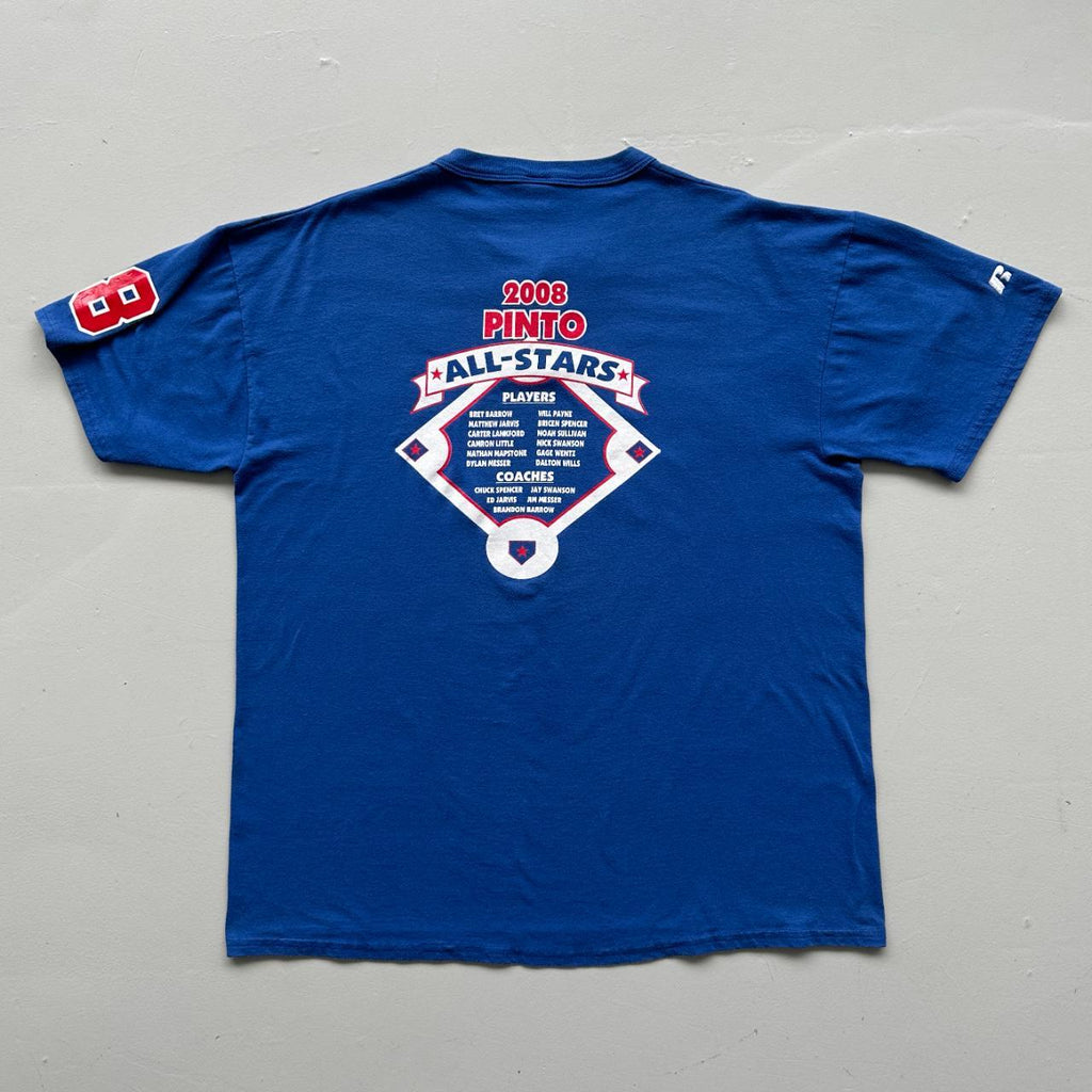 Blue Russell Atheltic Winston Sports Baseball 90s Vintage T-shirt - XL
