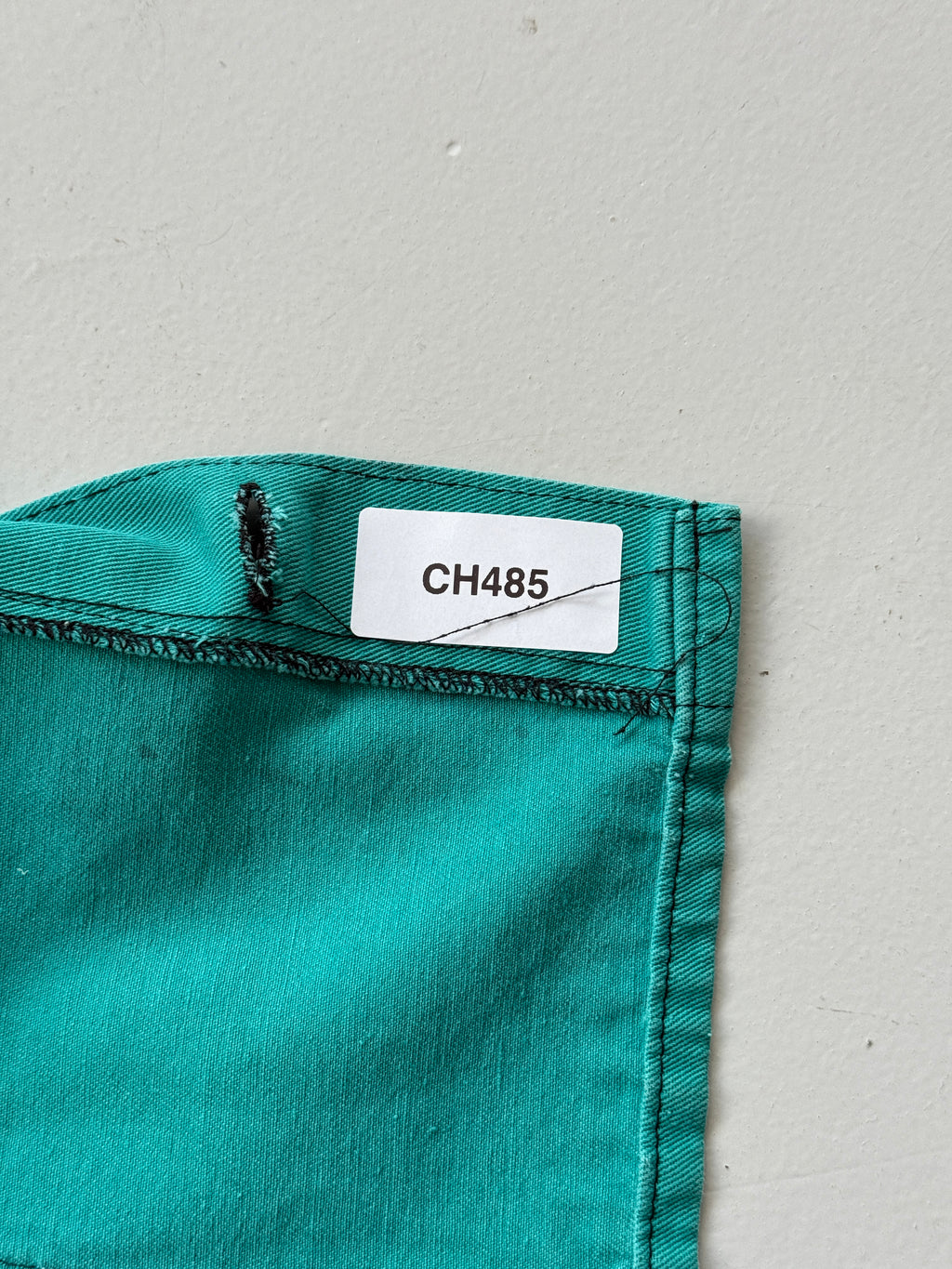 Turquoise French 1970's Vintage Workwear Chore Jacket CH485 - Medium