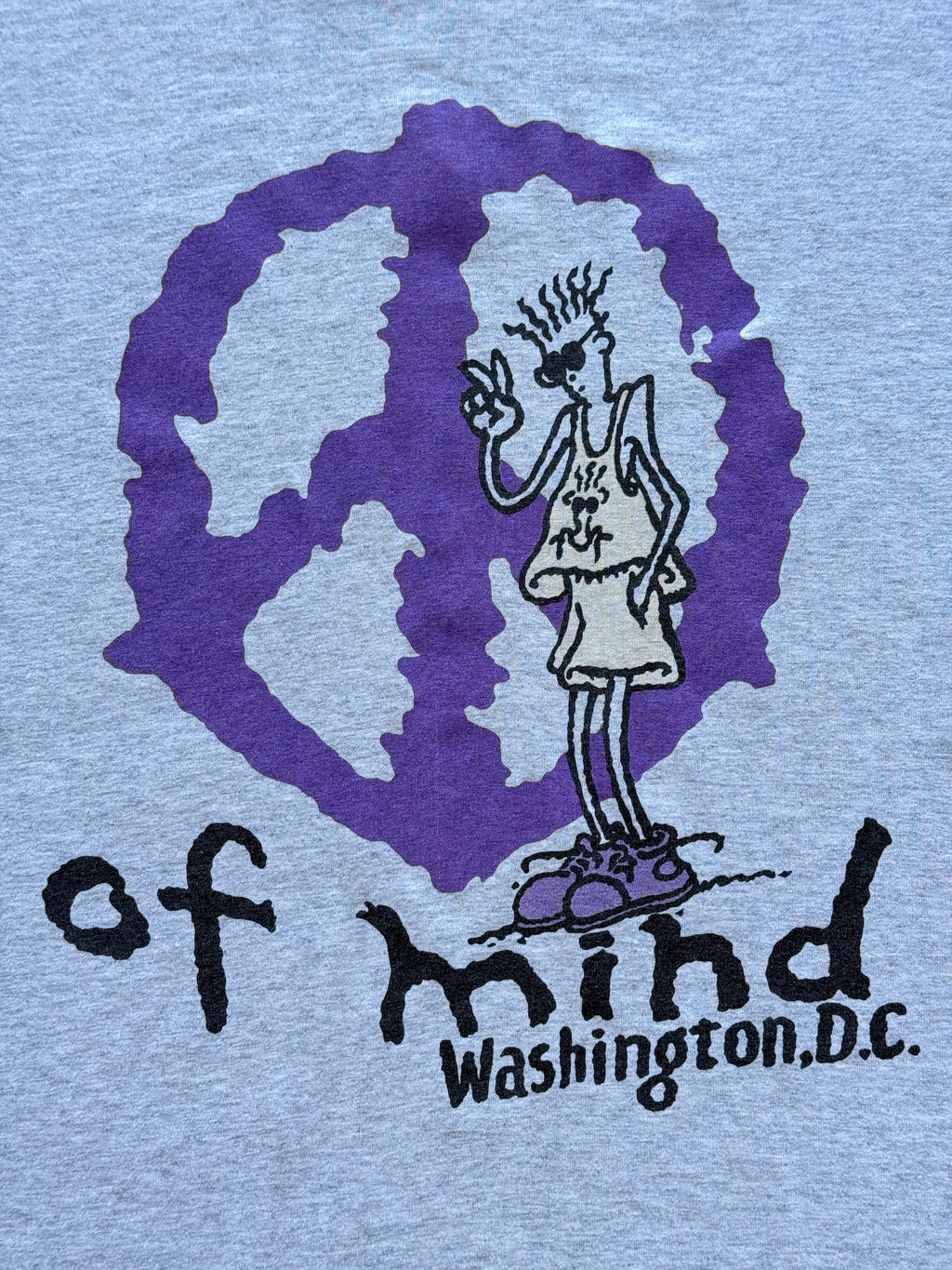 Grey Of Mind Washington D.C. 90's Vintage Single Stitch Graphic T-Shirt - Large