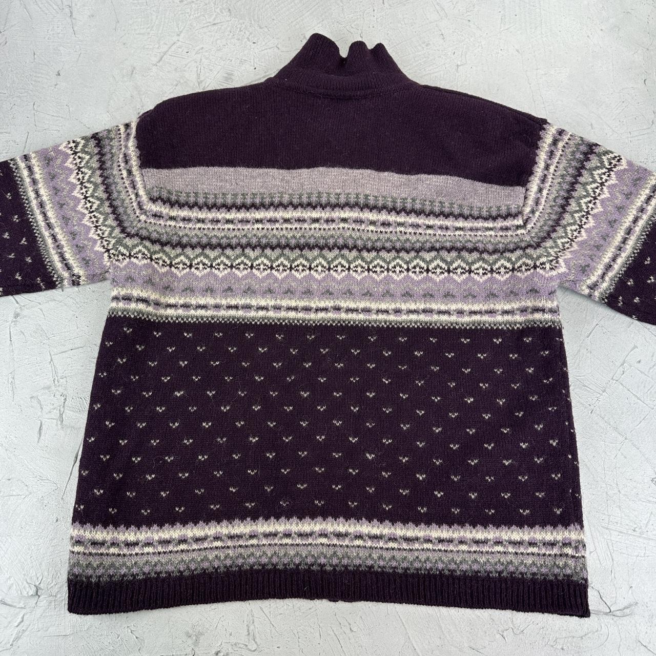 Jessica Shetland Wool 90's Knitted Sweatshirt - Medium