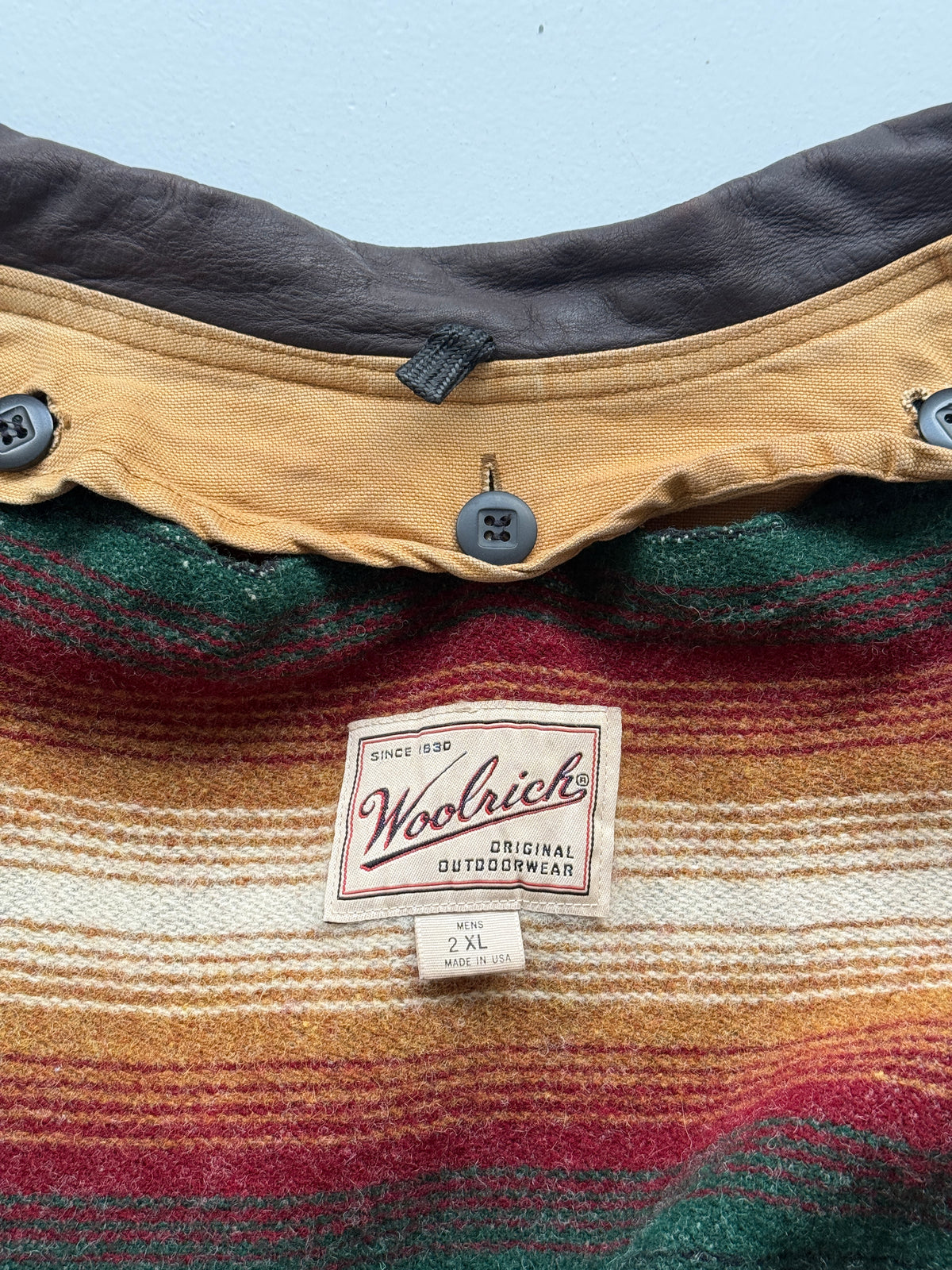 Woolrich Blanket Lined Made in USA Vintage Barn Jacket  - XXL