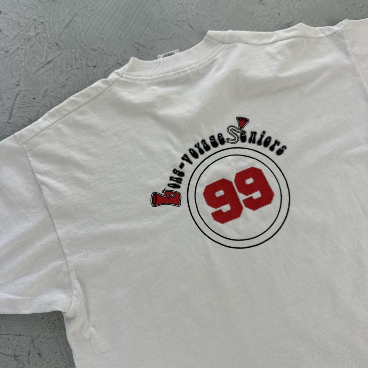 Ballerina Novelty White 90s vintage T-shirt - Large