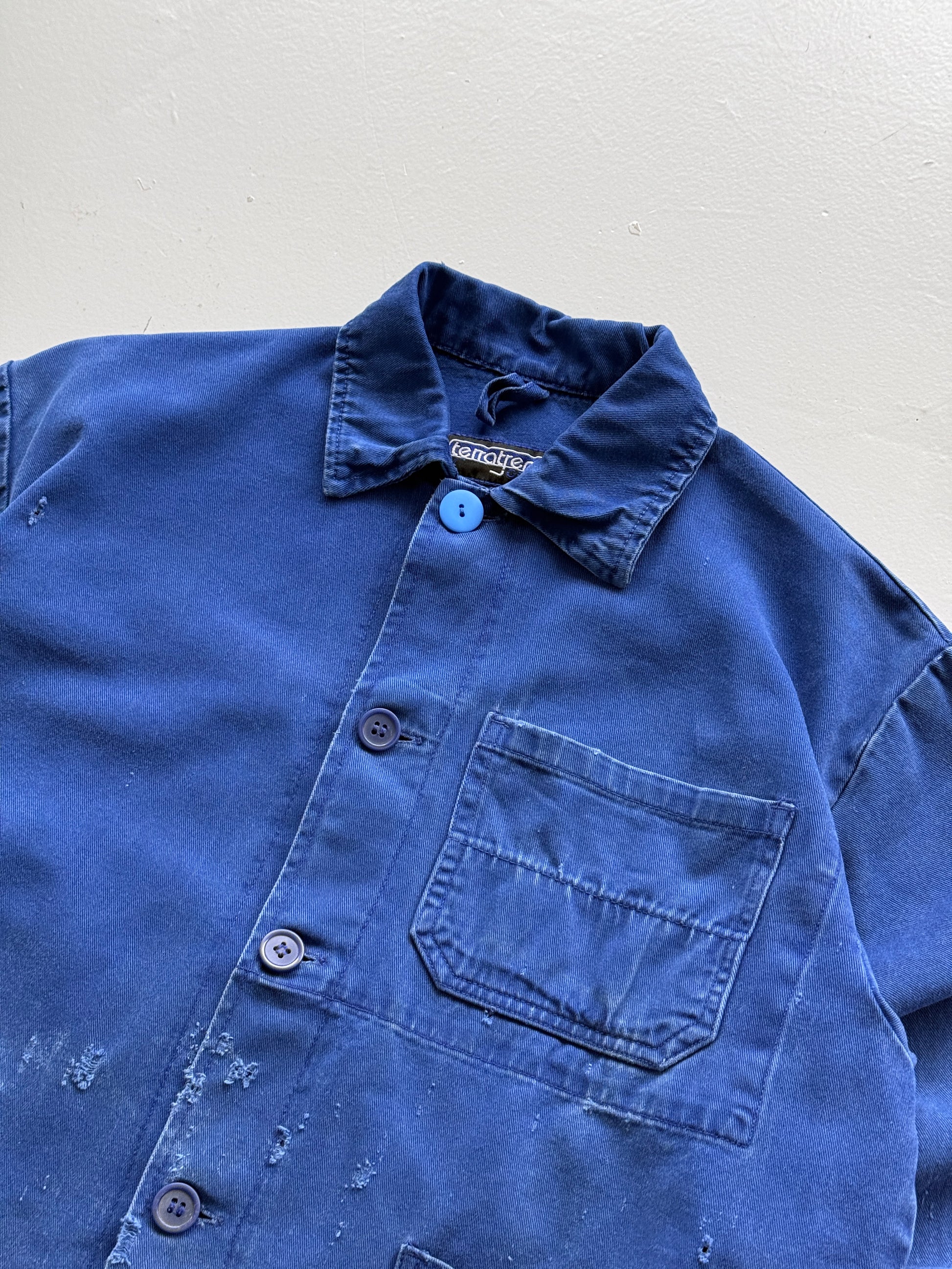 Thrashed Blue Terratrend Vintage Workwear Chore Jacket CH388 - XS