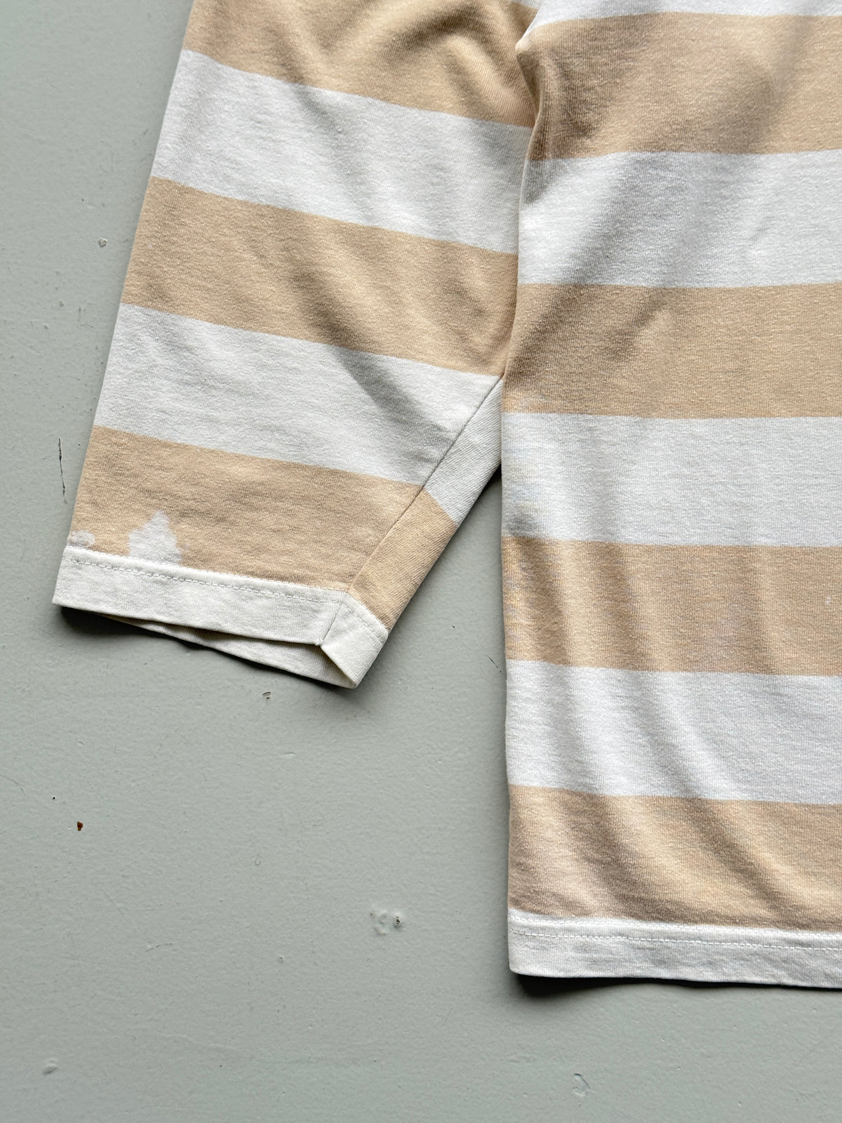 Cotton District Striped 90's Vintage Long Sleeve Sweatshirt - Medium