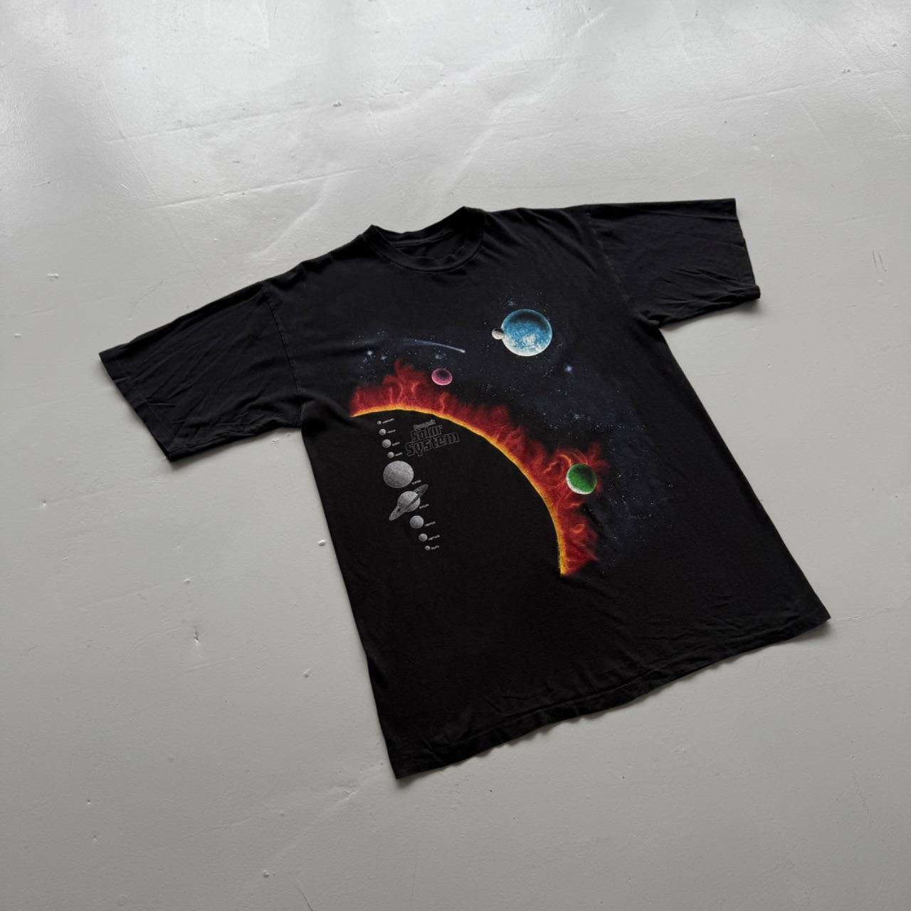 Black Solar System 90s Vintage Graphic T-Shirt - XL